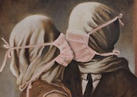 Eric Yahnher, ‘Pandemic Lovers (after Magritte)’, 2020