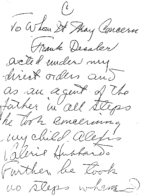 Ron "indemnifies" his henchman over kidnapping, Feb 1951